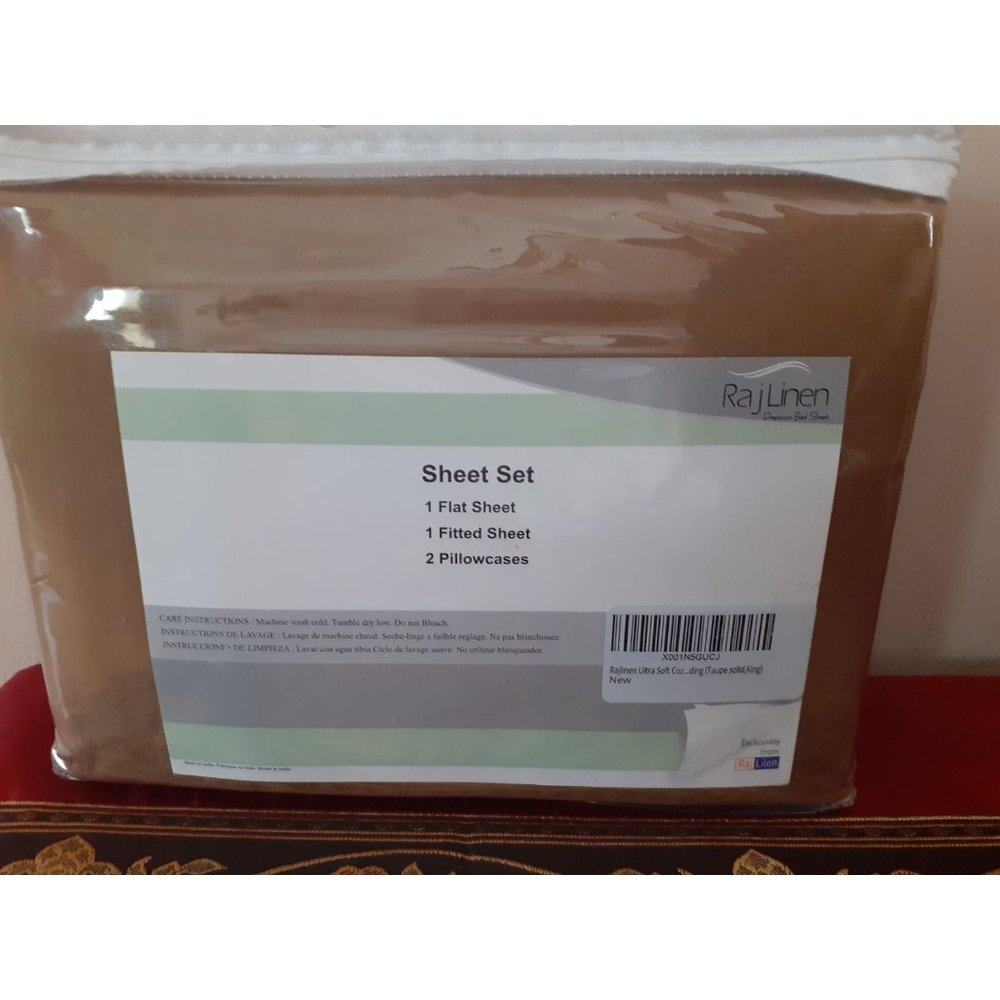RajLinen King Sheet Set 100% cotton